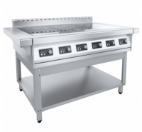 Плита индукционная 1220х900х860(880) 6 конфорок