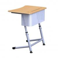 Стол ученический 1-местный с регулировкой высоты и угла наклона с полкой и перфо-экраном
