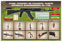 Стенд-тренажер по сборке-разборке автомата Калашникова АК-74М