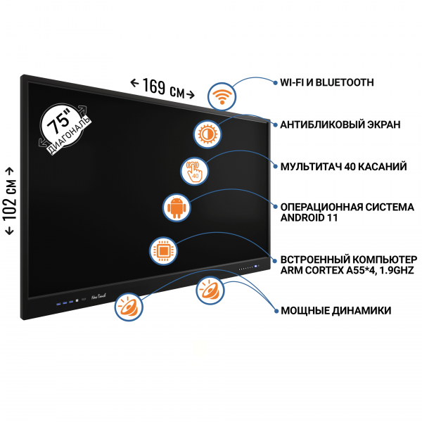 Интерактивная панель "New Touch 75"